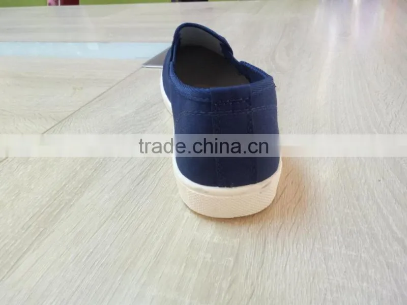 GZY Made in china hot sale canvas good quality men shoes slip on flange