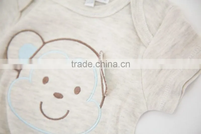 2017 New Newborn Clothes 100% Cotton Bear Design Baby Rompers For Summer