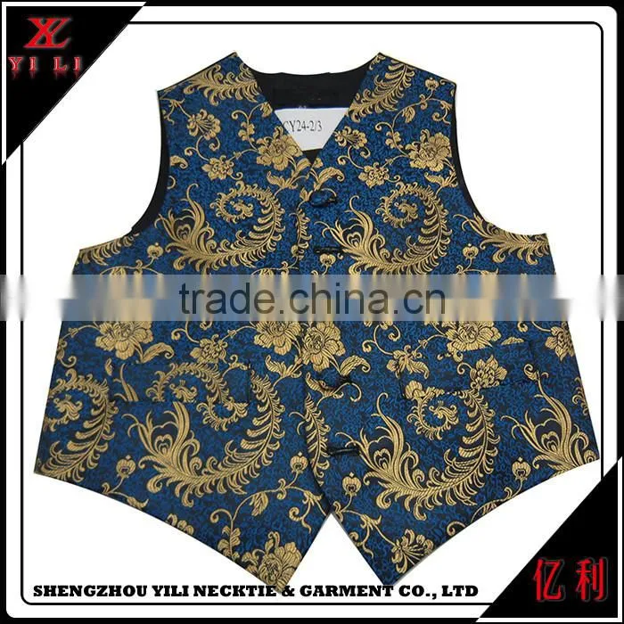 Assured quality cheap portable men jacquard vest polyester