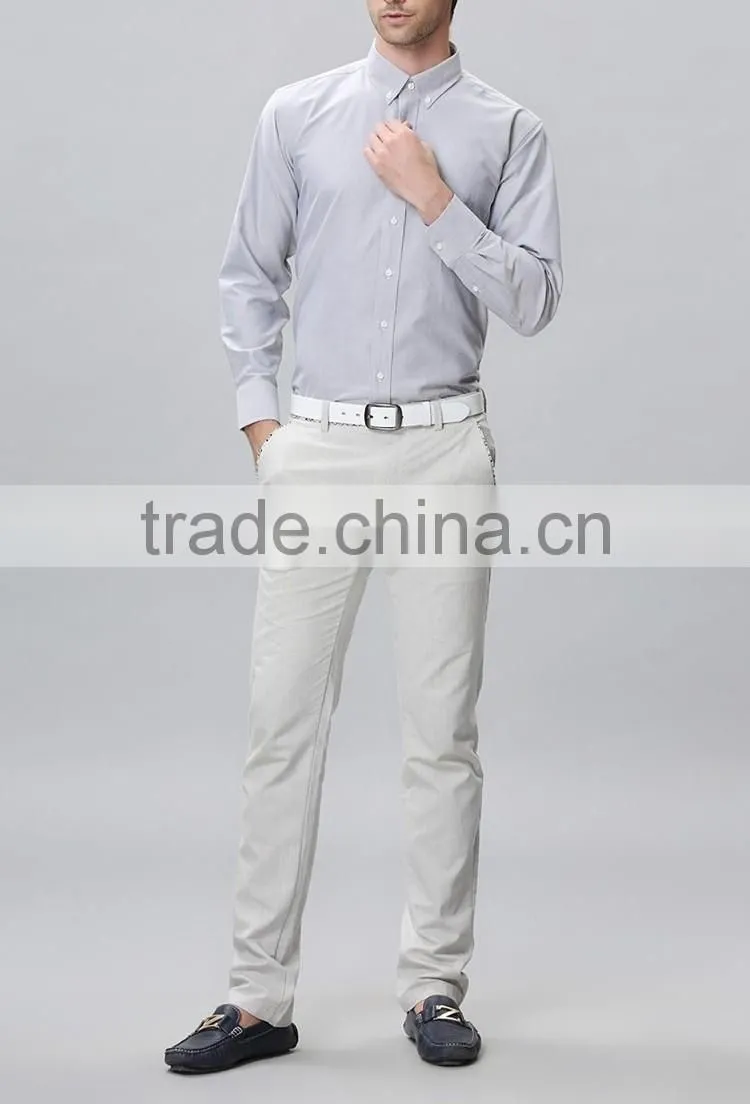 Long sleeve 100% cotton official shirts for men popular shirt designs for men