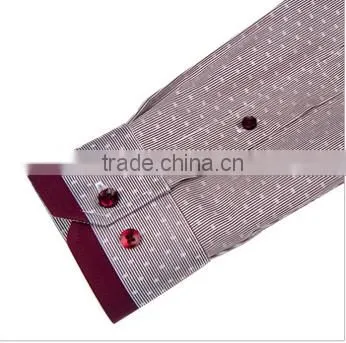 2014 fashion casual man shirt red collar china wholesale