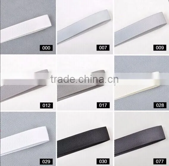 hi-ana ribbon 3 Custom printed solid color grosgrain ribbon Wholesale 100% Polyester Solid Grosgrain Ribbon