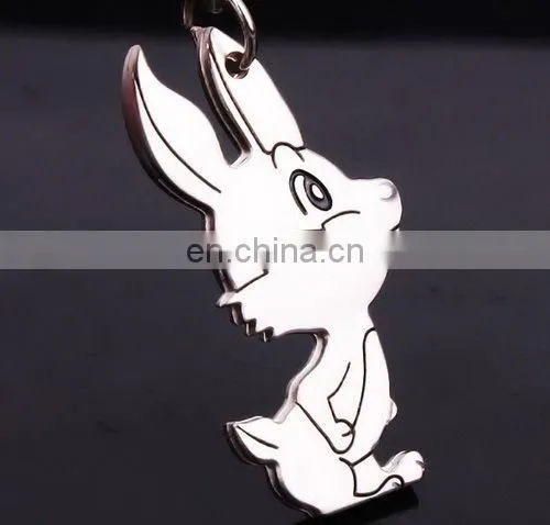 2014 Fashion New Lovely Rabbit Lovers Keychain Couple Valentine's Day Gift