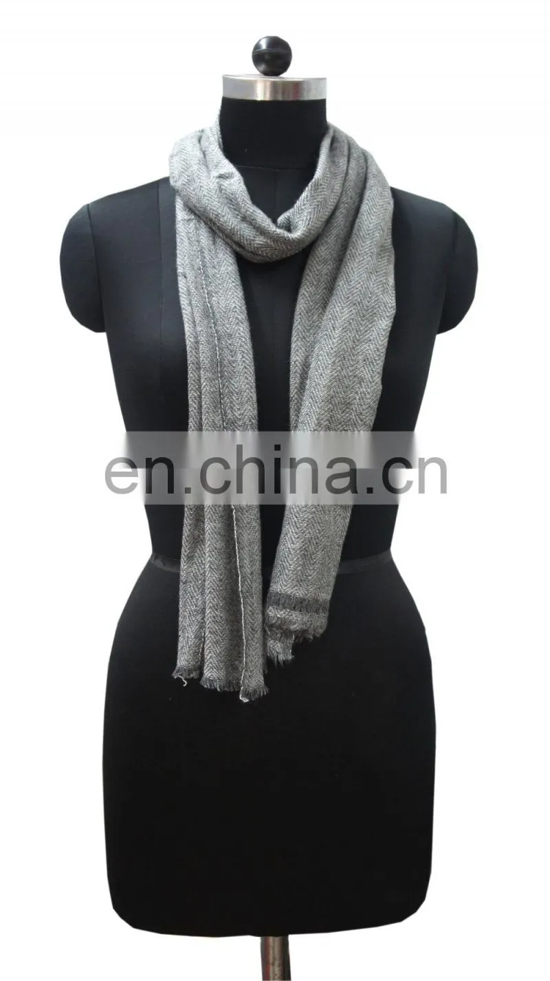 Plain Pashmina wool scarfs in HB,Twill