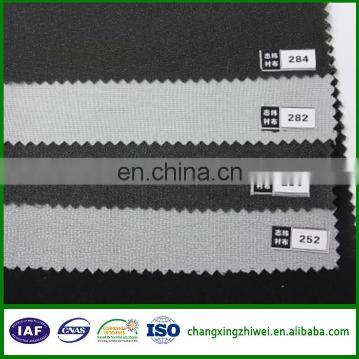 Woven best quality 100% polyester fusing fabric