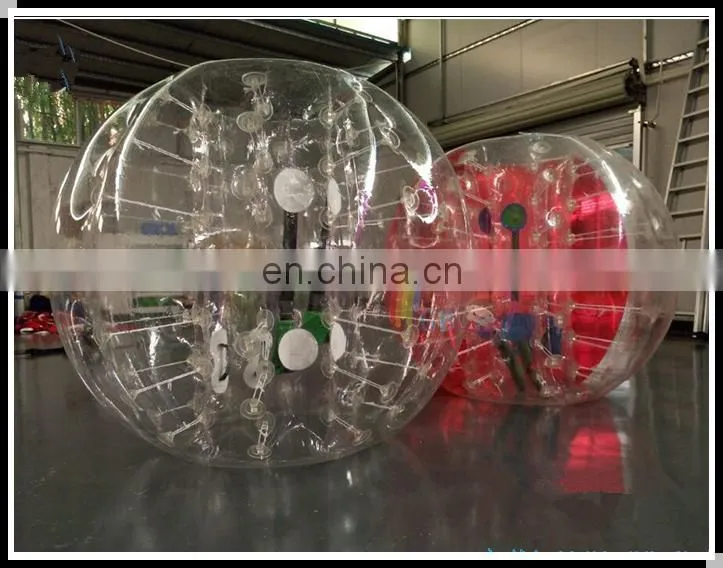 Promotion inflatable bumper ball, adult human soccer bubble belly buddy balloon for footabll event