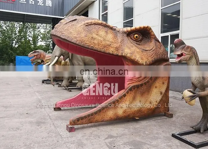 Amusement Park Equipment Fiberglass Dinosaur Gate