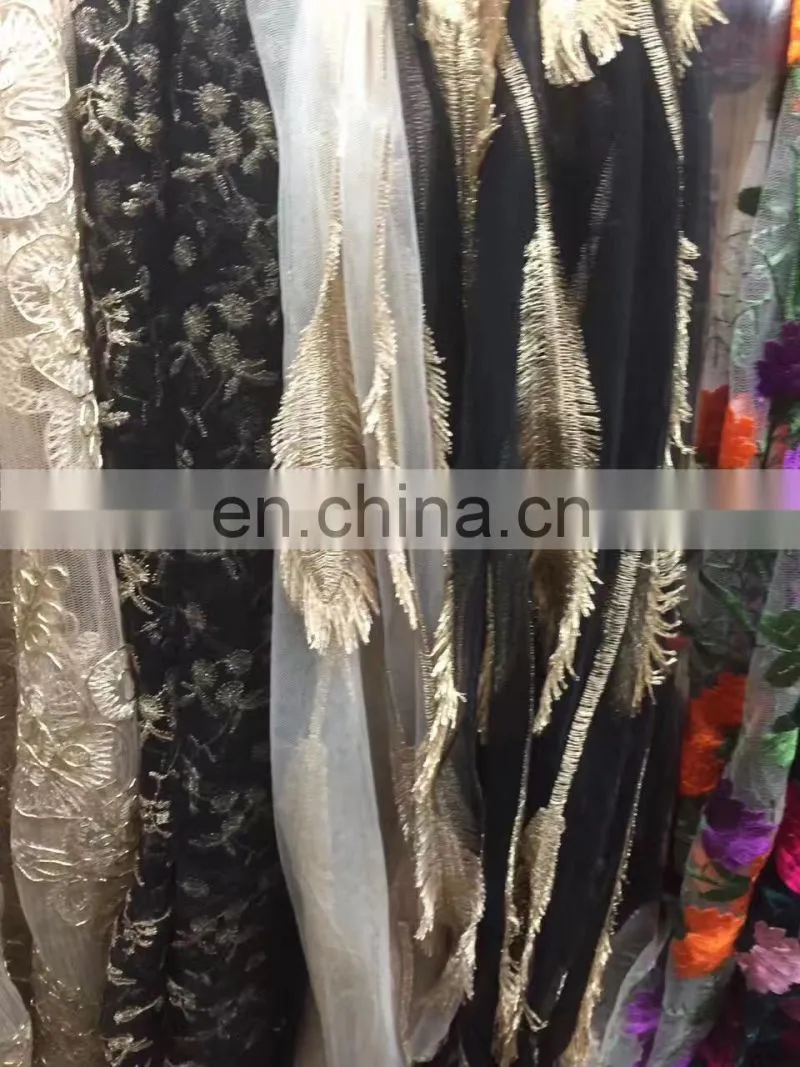 Wholesale high quality colorful beautiful polyester lace fabric for dress