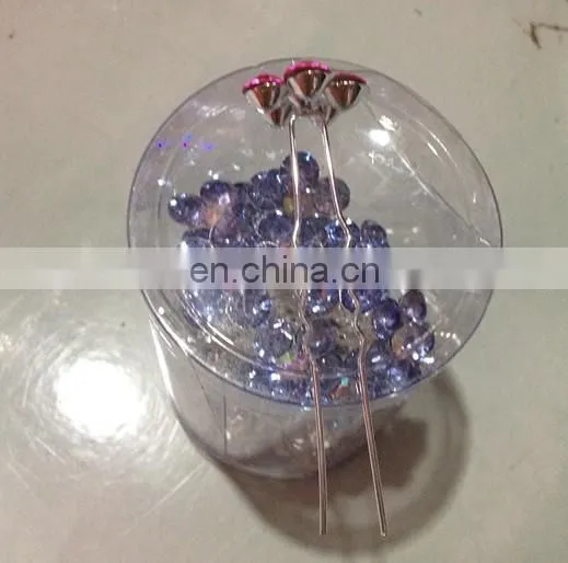 wholesale new arrival crystal rhinestone hairwear wedding jewelry decorative bridal hair pin