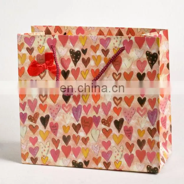 Customized small paper bag rope handle