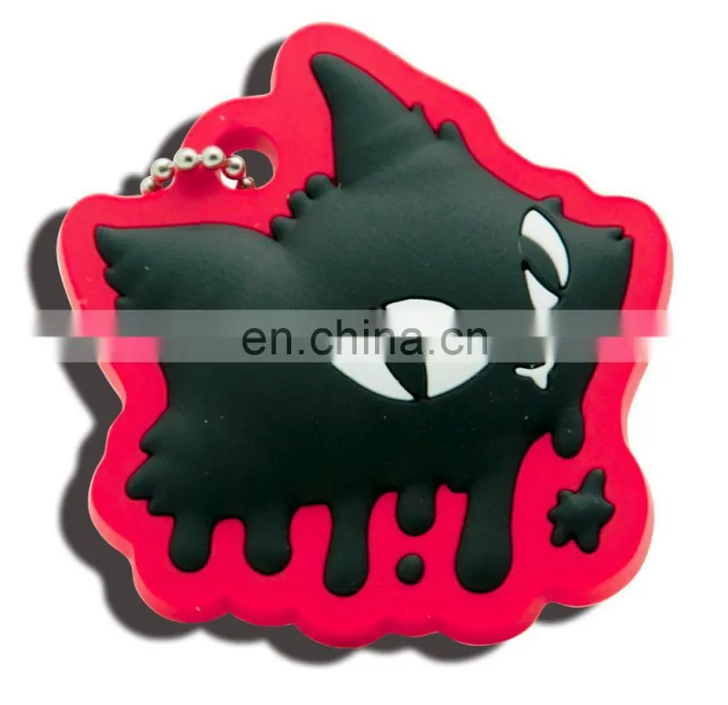 Hot sale Custom bespoke rubber key chain facotry