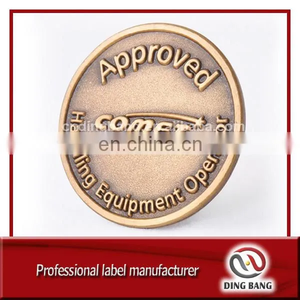 Top Quality Metal Crafts Alloy Casted And Soft Enamel Type Security Souvenir Custom Metal Unique Coin