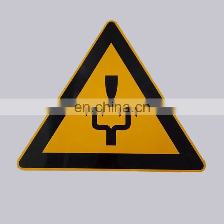 Hot Sale Professional Warning Sign Type UV Printed Type And Reflective Style Custom Triangle Traffic Sign