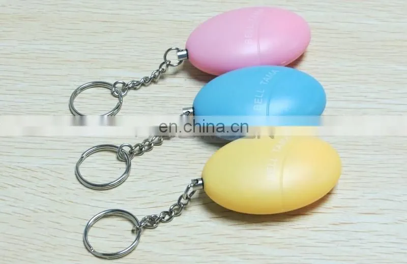 125dB Fright Loud Mini Egg Key Chain Personal Burglar Alarm Safe Ball Alert