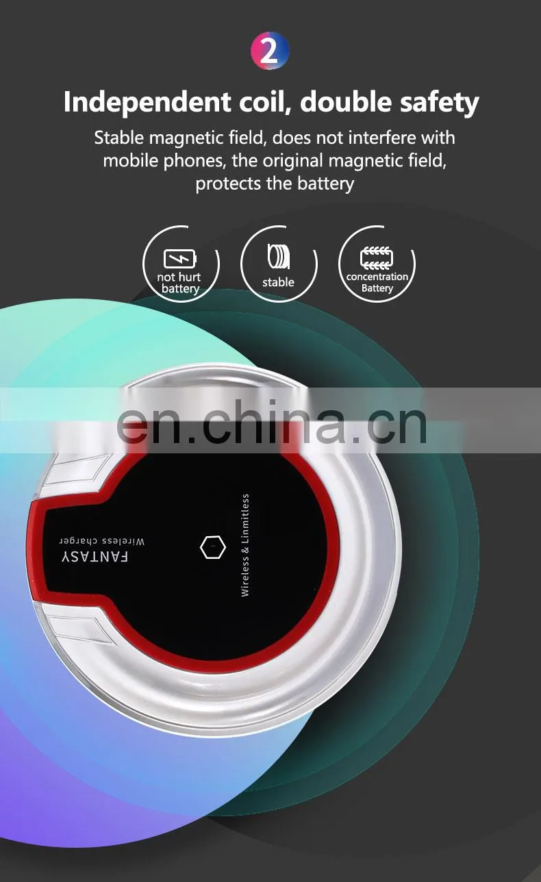 lamp with wireless charging new products 2020 for iphone 7/6/8 plus mobile phones for apple wireless charging