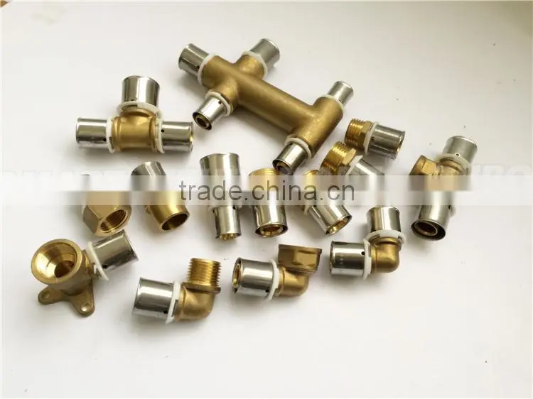 Hot modern dzr connector unequal union pipe press fitting for gas heating system
