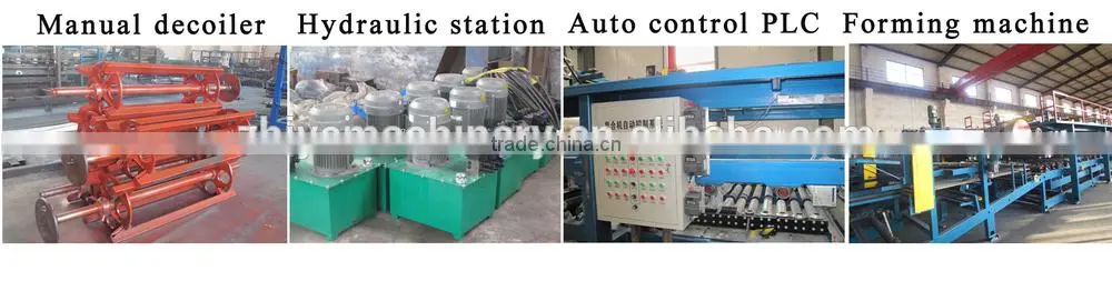 Automatic Rock Wool / EPS Sandwich Panel Cold Forming Machine/eps sandwich roof panel production line plant