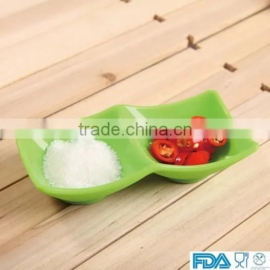 FDA/LFGB kitchen ware multi-function silicone dish Double lattice dish