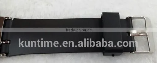 Hot New Products For 2014 Men's LED Lattice Display Black Rubber Band Wrist Watch