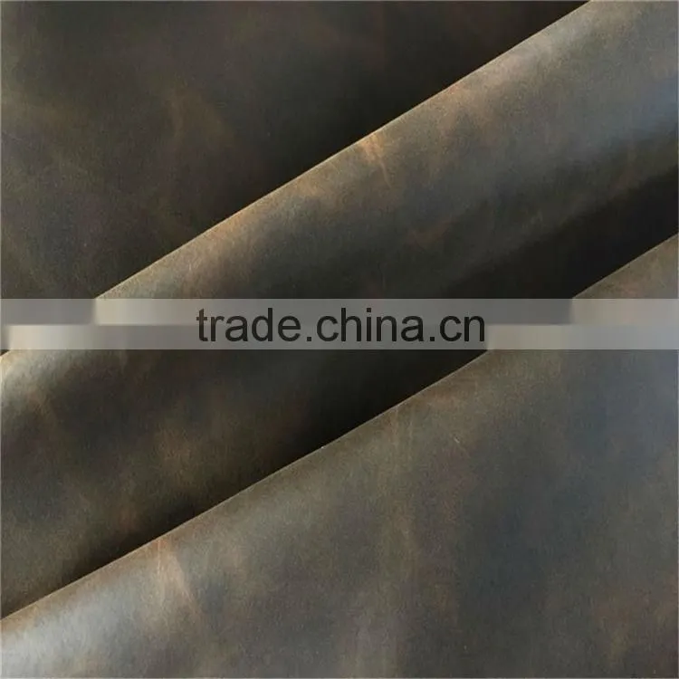China vintage oil wax leather manufacturer for shoes,bag