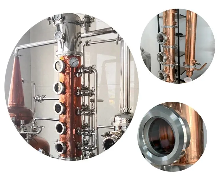 Factory Genyond Wine Alcohol Distillation Equipment/moonshine Distillery/copper Distiller for Gin Vodka Brandy Whisky Rums