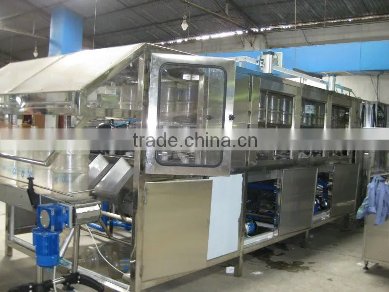 Five gallon bottle water washing filling and capping machine