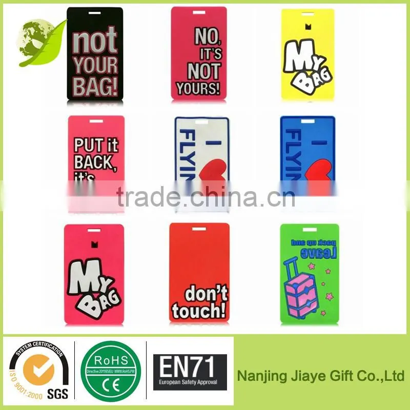 Soft PVC Luggage Tag Travel Tag
