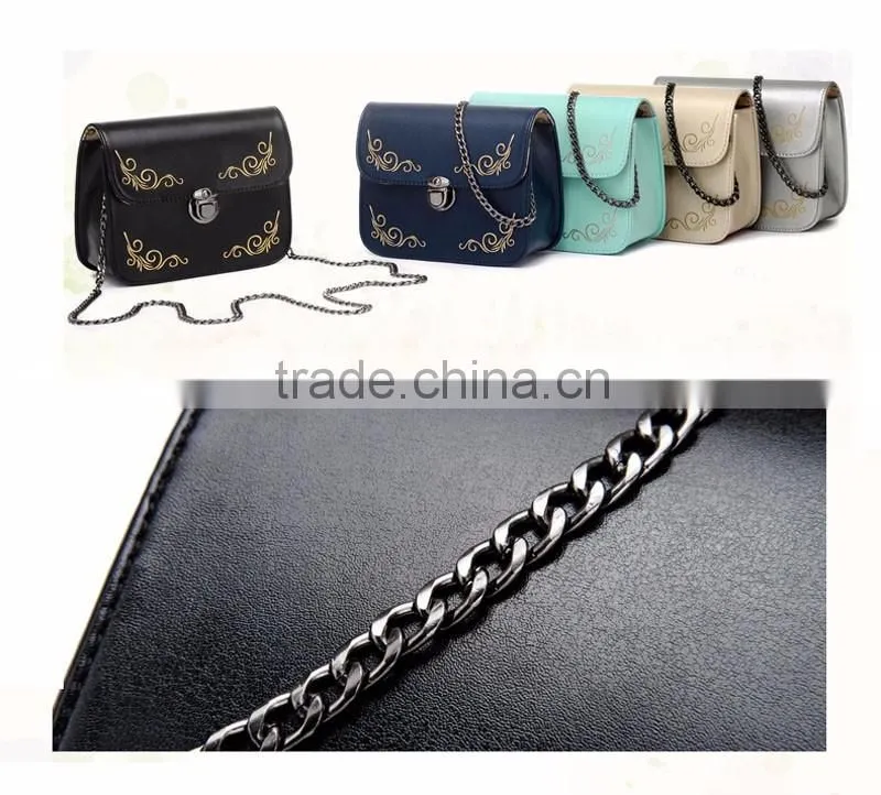Elegant cube shoulder bags chain shoulder bag ladies dinner pu handbag women bag