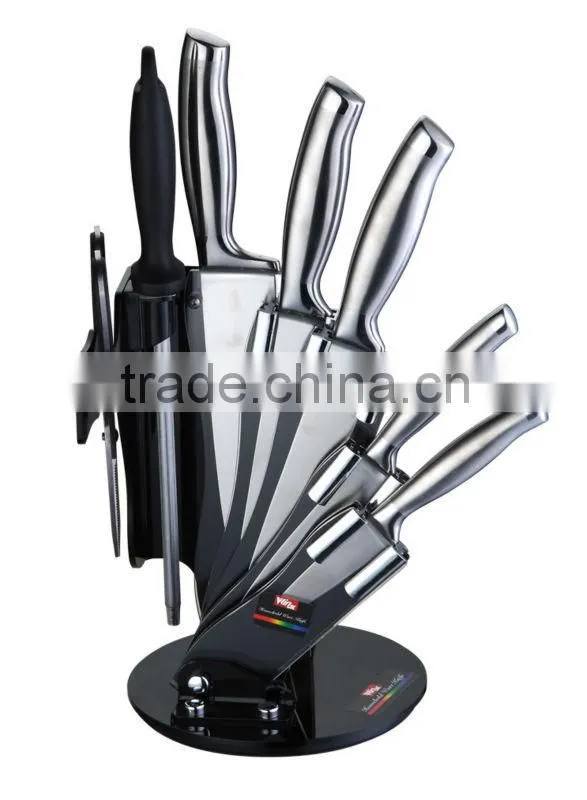 ABS+430 S/S HANDLE 8PCS KITCHEN KNIFE SET