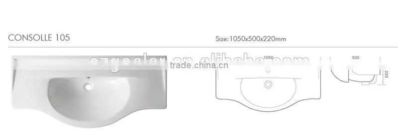CONSOLLE many size bathroom sink ceramic wash basin