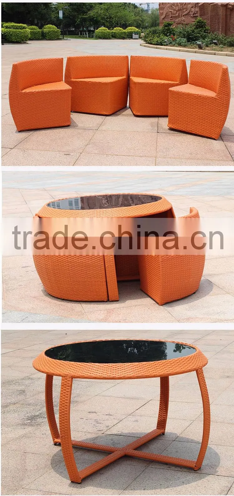 Antique Home Furniture Big Round Cheap Outdoor Garden Rattan Furniture
