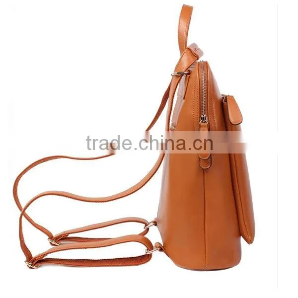 2014 Low Price and Fashion Genuine Leather Backpack Manufacturers