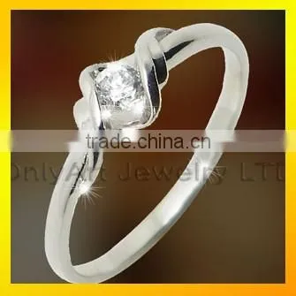 latest ring for women jewelry high quality artificial diamond 925 sterling silver ring