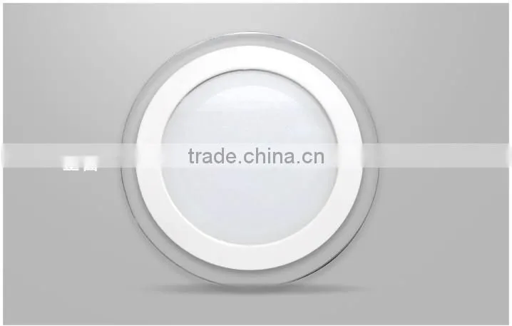 Round Glass LED Panel Light 6w 12w 18w SMD5730 LED Round Kitchen Lamp LED Ceiling Light