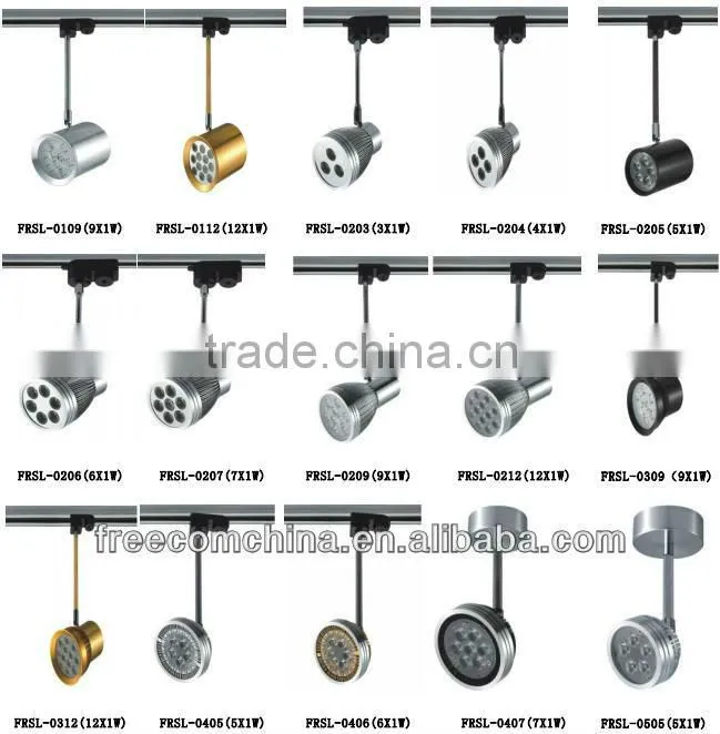 aluminium 12W led Track Light spot light housing