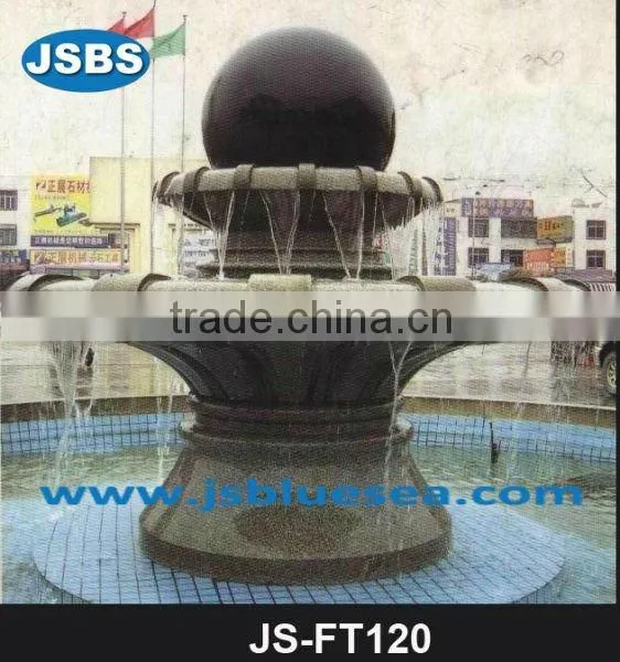 Cheap Handmade Red Marble Rotating Ball Water Fountain