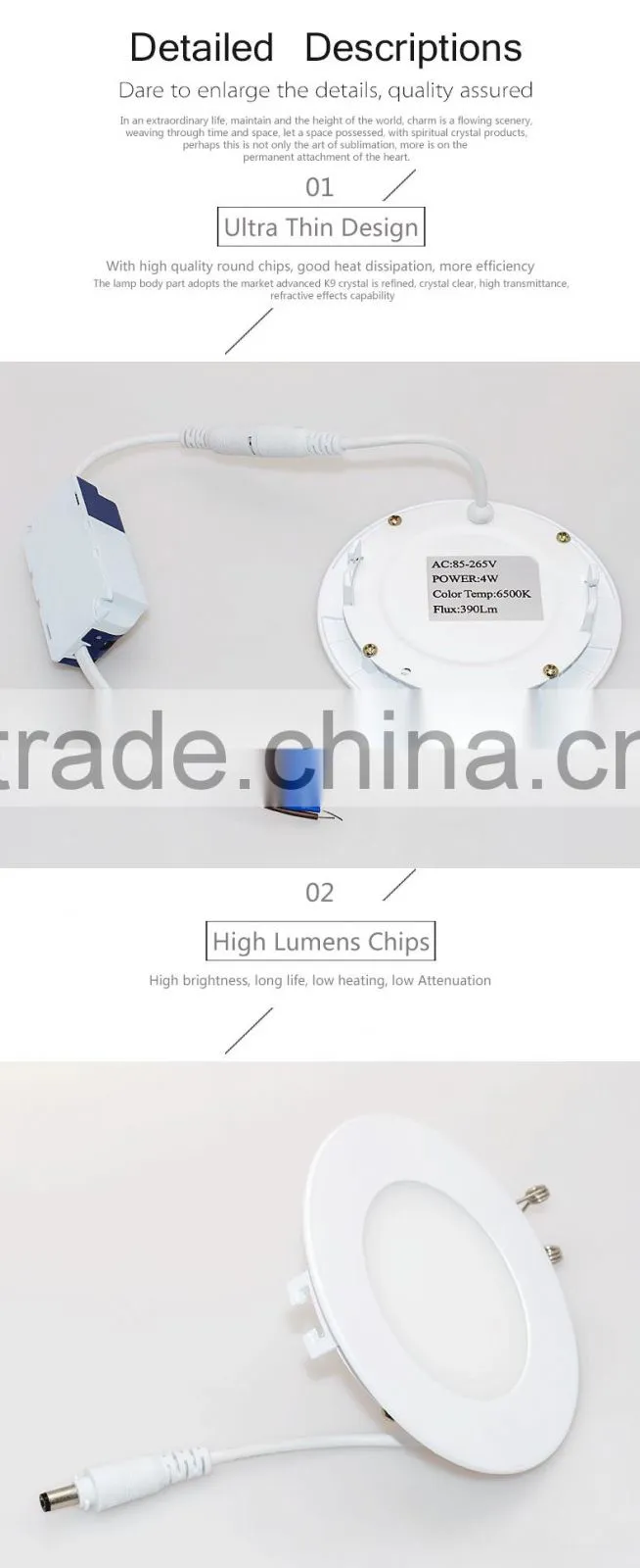 Ultra thin 120mm Recessed LED Ceiling Lights, LED Panel Light, Round Panel Price Wholesale