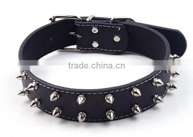 fashion rivet pet collar leather dog collar