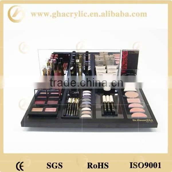 high quality Factory direct sale acrylic cosmetic display rack, acrylic makeup organizer, acrylic display rack