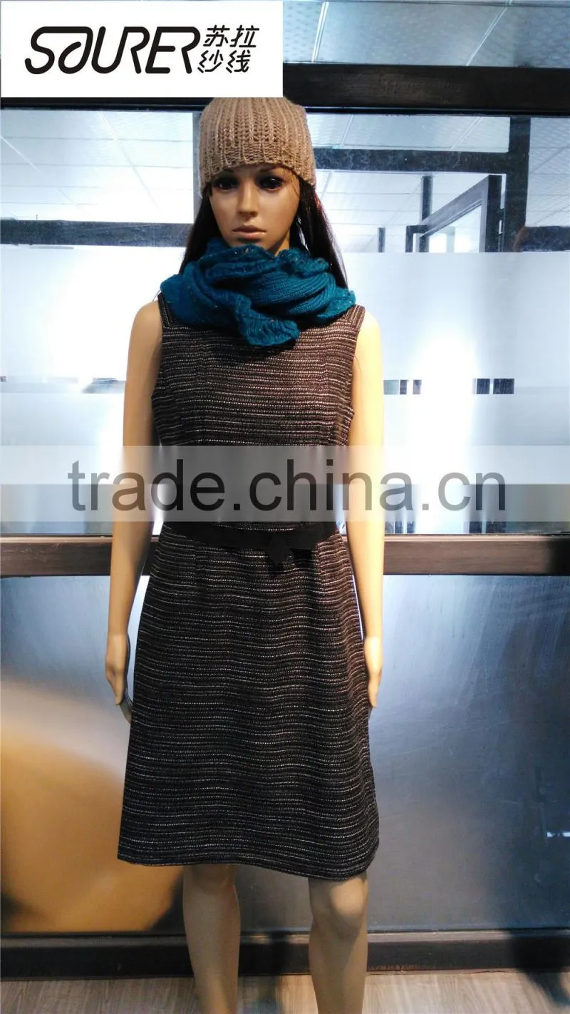 acrylic charcoal chenille yarn for knitting scarf