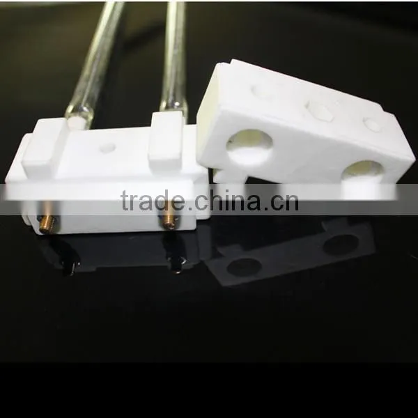 Energy saving Alumina ceramic holder for Infrared Carbon Fiber Quartz Glass Heating Lamp tube