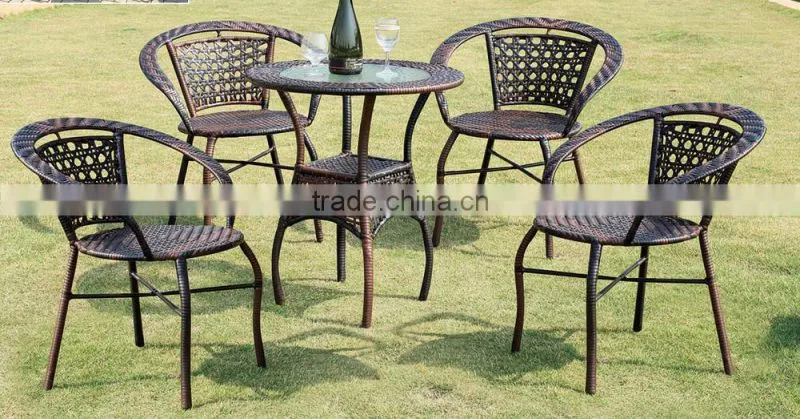 Mimosa Outdoor Furniture Australia 5 piece Resin Wicker Table Chair Set