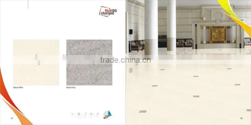 Double loading polished porcelain tile for cystal 60x60cm