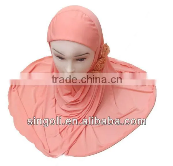 2014Style 3 pcs flowers arab muslim scarf