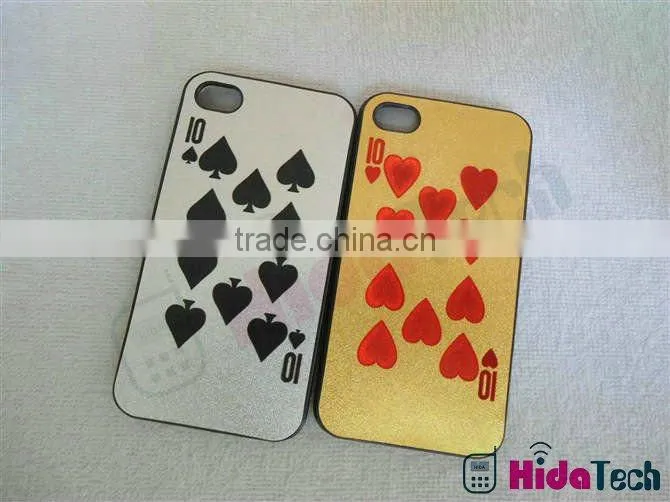 Casino Poker Joker Case for iPhone 4 / 4S,gold & silver color available