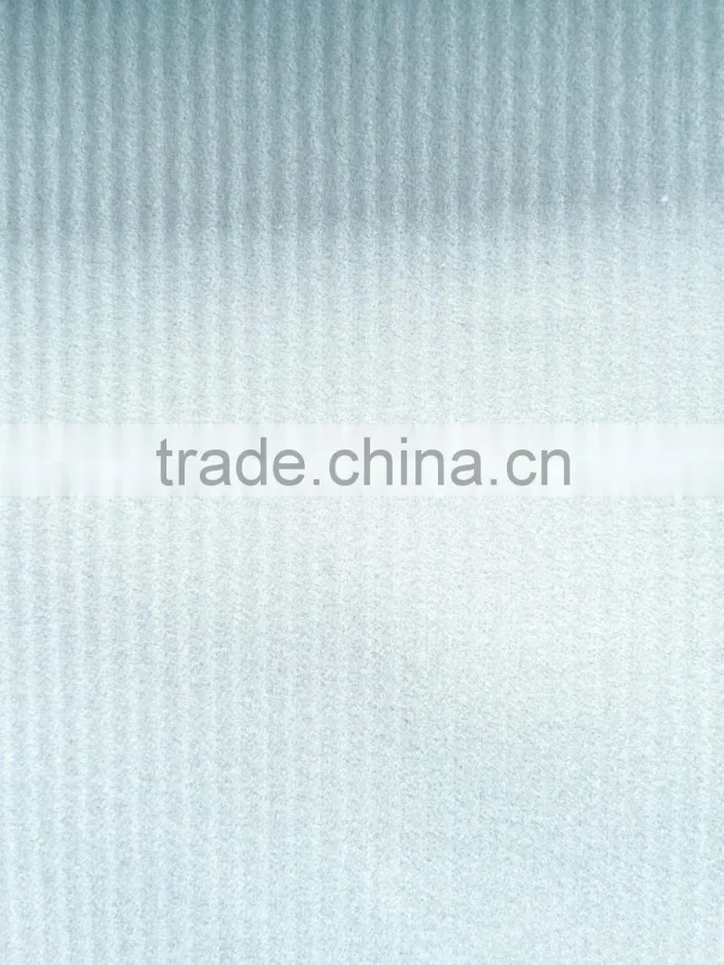stripe flock knitted polyester fabric for textiles goods