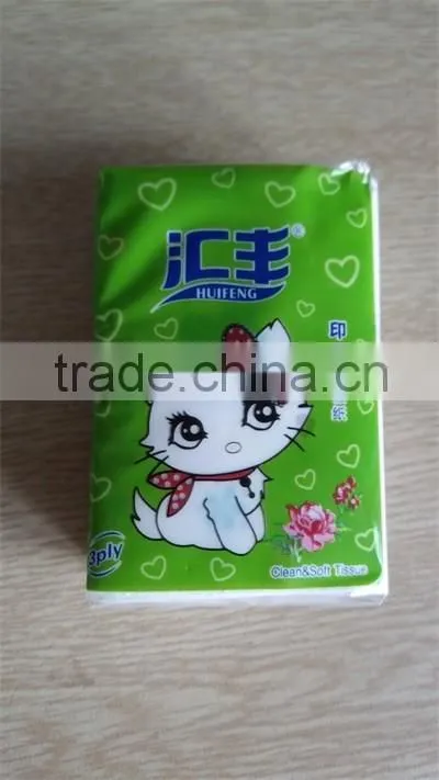 Children cartoon printed paper Handkerchief set,10pcs