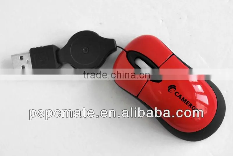 Super slim mini 3d wired mouse for gifts promotion wholesale