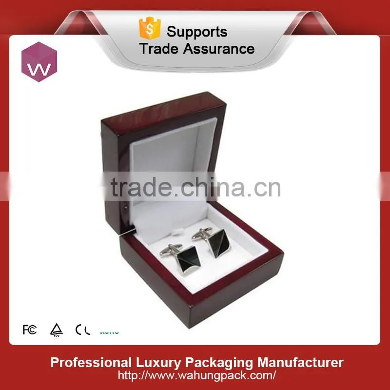 Wholesale luxury wooden cufflink gift box(WH-0303)