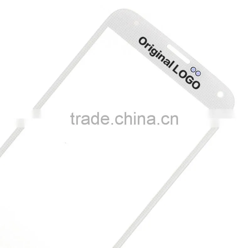 10PCS/LOT Replacement Front Touch Screen Glass Lens For Samsung Galaxy S5 SM-G900 G900F G900H - Black White Color